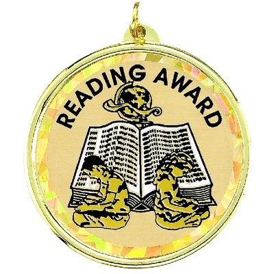 2¼" TM Series Academic Medal w/Reading Award Mylar Insert