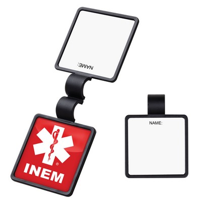 Anti-Microbial Square Stethoscope ID Tag