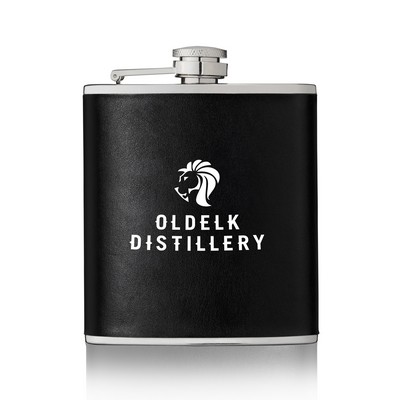 Monte Carlo™: 6 oz Faux Leather Flask by True