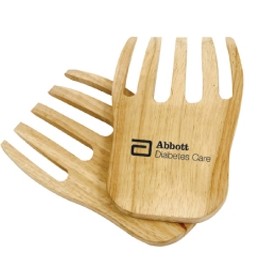 Rubberwood Salad & Pasta Servers