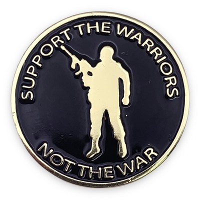 Support The Warriors Lapel Pin