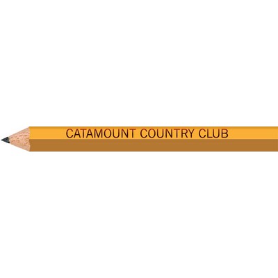 Yellow Hexagon Golf Pencils