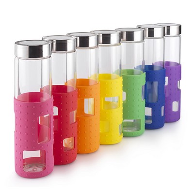 20 oz Silicone Rectangle Cutout Bottle