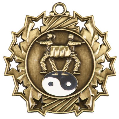 Ten Star Martial Arts Medal - 2-1/4"