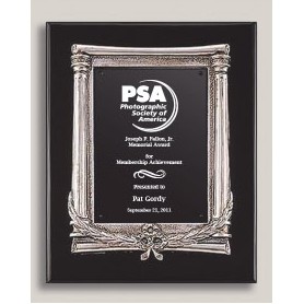 Black Piano Finish Plaque w/Cast Frame (10.5" x 13")