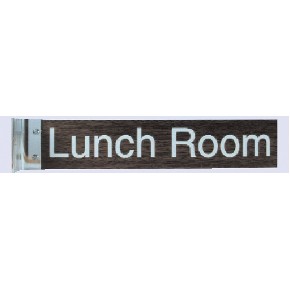 Engraved #5 Wall or Desk Sign w/Plexiglass Base (2 Lines/2"x8")