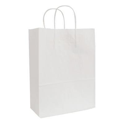 ECO White Kraft Shopping Bag (10"x5"x13 1/2")