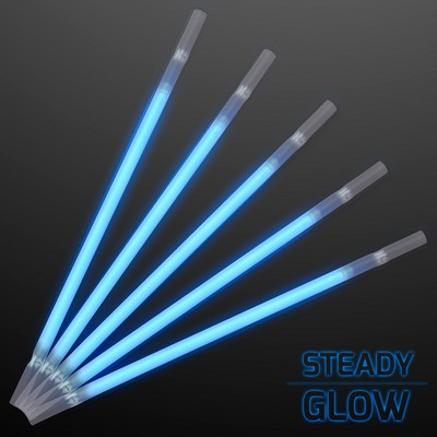 Blue Glow Party Straws for Light Drinks - BLANK