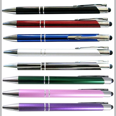 2-In-1 Stylus Push Action Ballpoint Pen