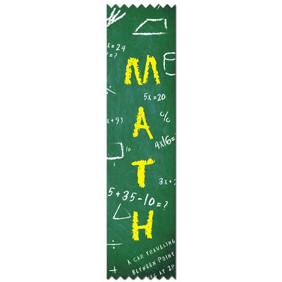 Math Pinked Top Award Ribbon