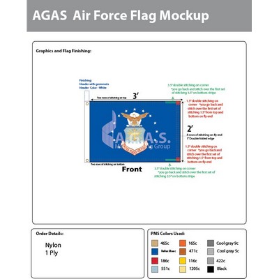 Air Force Flags 2x3 foot