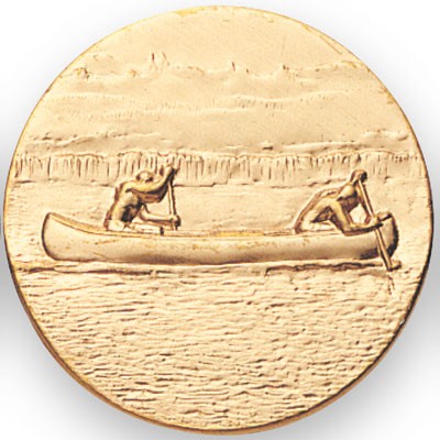 2" Canoe Standard Stamped Medallion Insert Disc