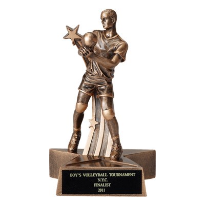 Resin Male Volleyball Trophy