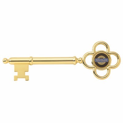 Gold Cast Polished Key w/1" Insert