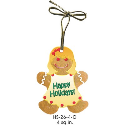 Gingerbread Girl Gift Shop Ornament (4 Square Inch)