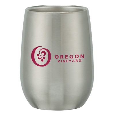 9 Oz. Stainless Steel Stemless Wine Glass