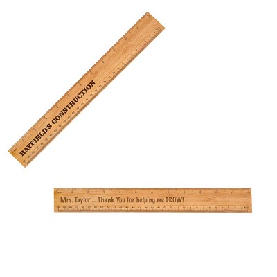 12" Bamboo Ruler