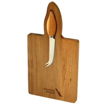 Acacia Trent Bar Board With Knife