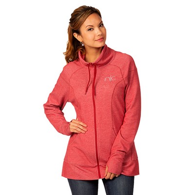 Zorrel® Woodford Womens Mid-Layer Heather Fleece Pullover