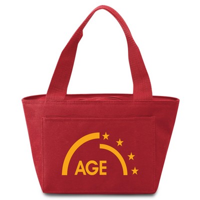 Sporty Cooler Tote--Cardinal Red (1-Color Imprint)