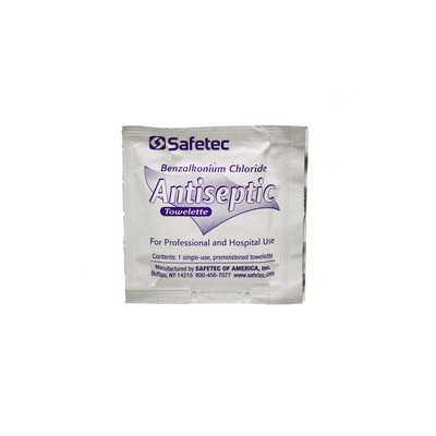 Safetec Antiseptic BZK Wipe