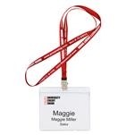 Big Show Badge Lanyard, Textured Poly, Bulldog Clip, 3/8", 1-Color Imprint