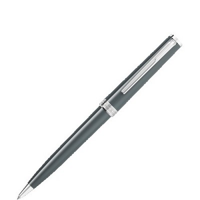 Luxury Line Montblanc Pix Gray Ball Point With Platinum Attachments