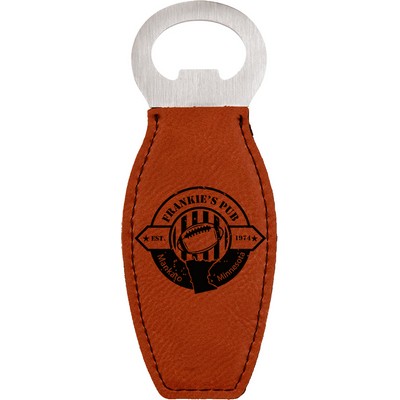 1.75" x 4.625" - Premium Leatherette Bottle Opener