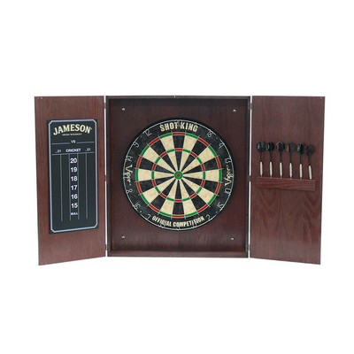 Dart Cabinet w/Dartboard and Darts