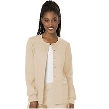 Cherokee® Stretch Twill Snap Front Warm-Up Jacket