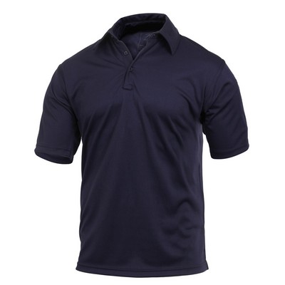 Midnight Navy Blue Tactical Performance Polo Shirt (S to XL)