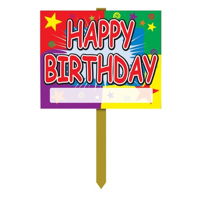 Happy Birthday Yard Sign