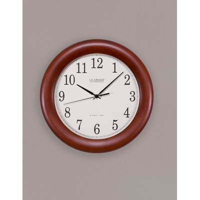 12.5" Wooden Atomic Wall Clock