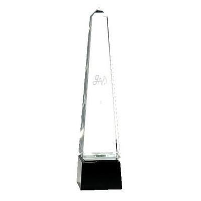 Pinnacle Peak Crystal Award, 12"H