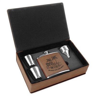 5.875" x 8.75" - Flask Gift Set