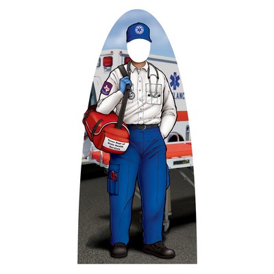 74" H x 33.50" W Custom EMS Technician Photo Prop