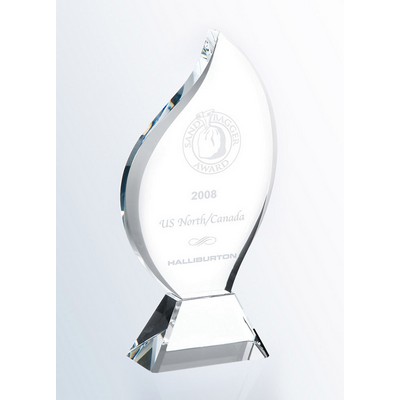 Flame Award with Clear Base, Medium (11-3/8"H)