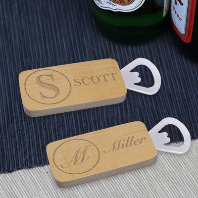 Rectangular Magnetic Bottle Opener