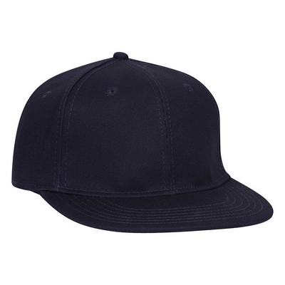 OTTO FLEX Deluxe Cotton Twill Round Flat Visor 6 Panel Pro Style Baseball Cap