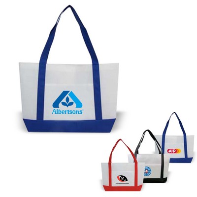 Two Tone Non Woven Open Tote