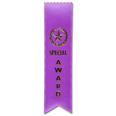 2"x8" Special Award Place Stock Lapel Award Ribbon