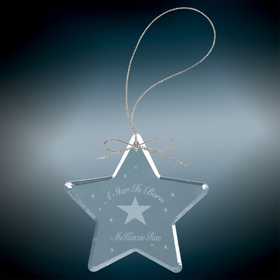 Crystal Star Ornament