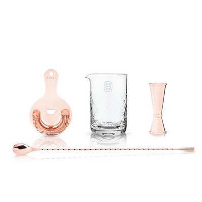 4-Piece Copper Mixologist Barware Set by Viski®