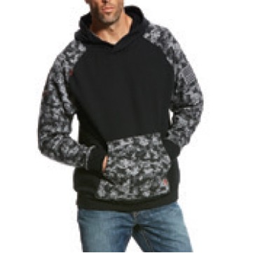 Ariat® FR DuraStretch™ Patriot Men's Black Digi Hoodie