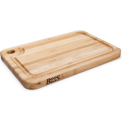 John Boos Maple Reversible Cutting Board w/Groove & Finger Hole (18"x12"x1.25")