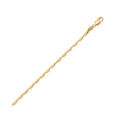 18" 18K Gold Anchor Necklaces - 2.6 gm