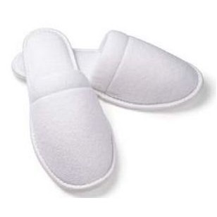 OSFA Unisex Closed Toe Terry Slipper w/EVA Sole (Overseas - Embroidered)