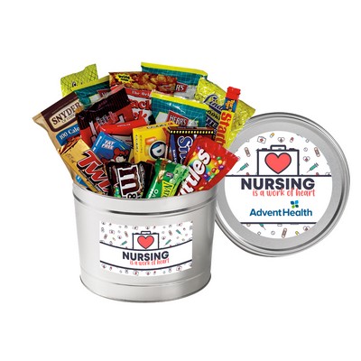 2 Gallon Nurse Appreciation Crowd Pleaser Snack Tin