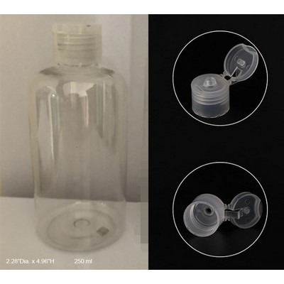 8 Oz. Hand Sanitizer Bottle w/Flip Lid (250 ml)