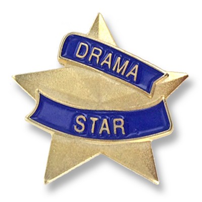 7/8" Drama Star Lapel Pin